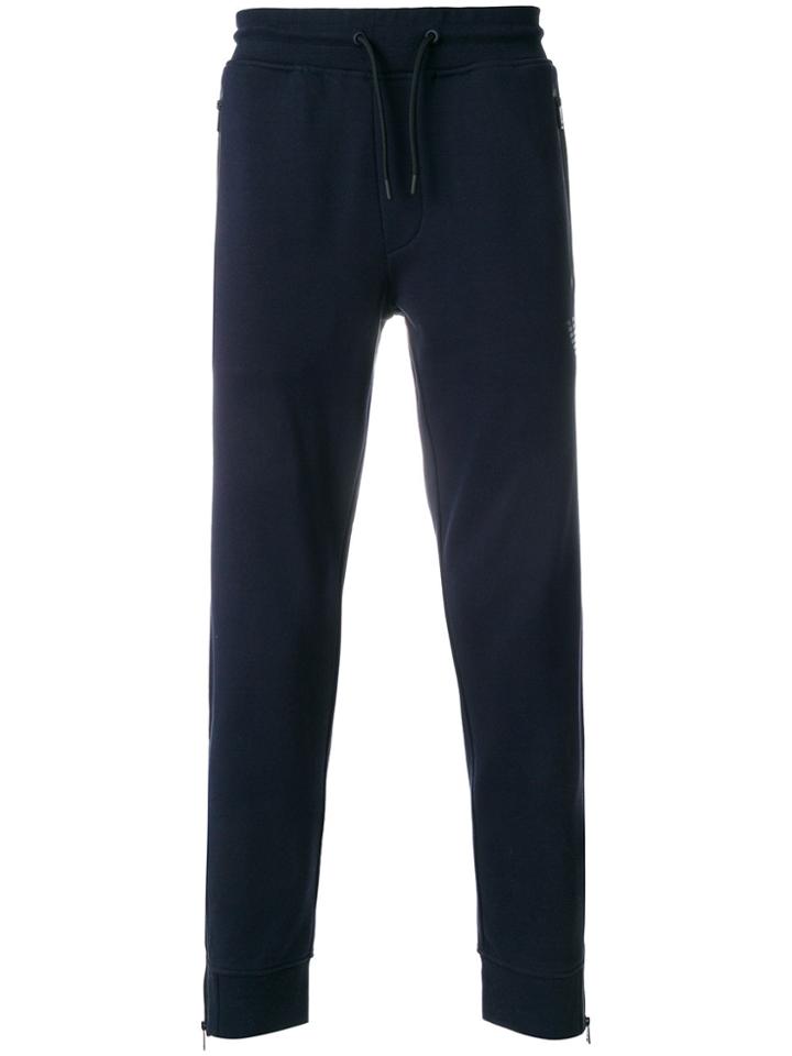 Emporio Armani Tapered Jogging Bottoms - Blue