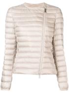 Moncler Fitted Padded Jacket - Neutrals