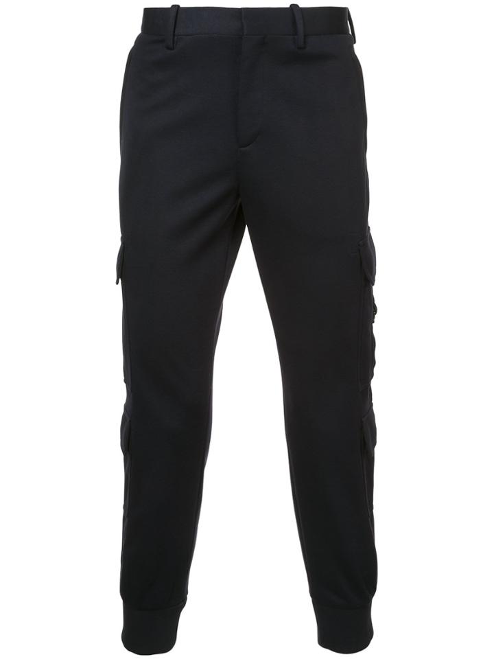 Neil Barrett Tailored Cargo Trousers - Blue