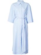 Dvf Diane Von Furstenberg Wrap-around Shirt Dress - Blue