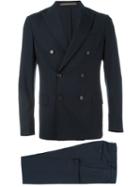 Eleventy Two Piece Suit, Men's, Size: 52, Blue, Spandex/elastane/wool