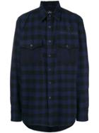 Marcelo Burlon County Of Milan Checked Button Shirt - Blue