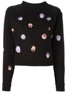 Christopher Kane Flower Panel Sweatshirt - Black