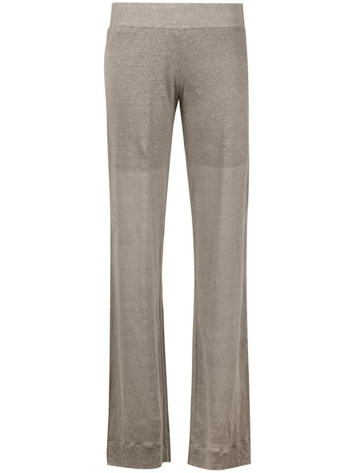 Cruciani - Flared Trousers - Women - Linen/flax - 42, Women's, Nude/neutrals, Linen/flax
