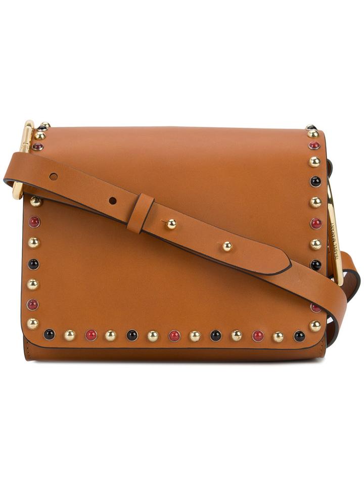 Isabel Marant - Bloom Shoulder Bag - Women - Calf Leather - One Size, Brown, Calf Leather