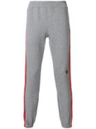 Msgm Knitted Side Stripe Track Pants - Grey