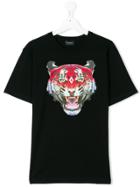 Marcelo Burlon County Of Milan Kids Teen Tiger Print T-shirt - Black
