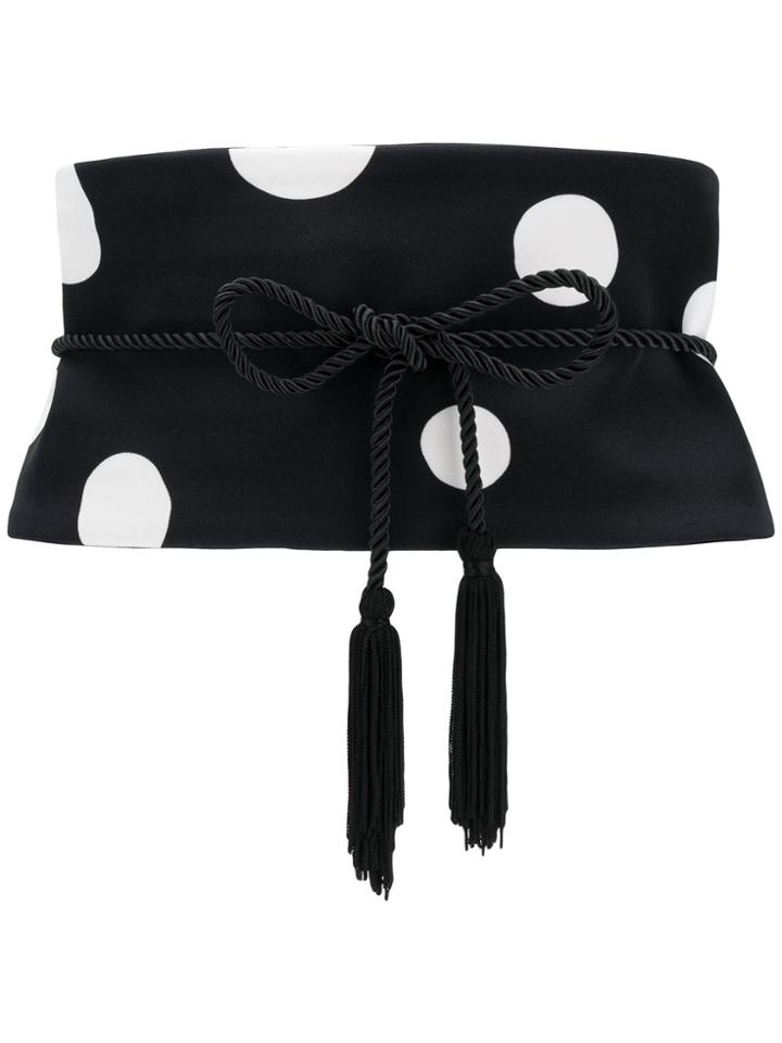 Racil Polka Dot Rope Belt - Black