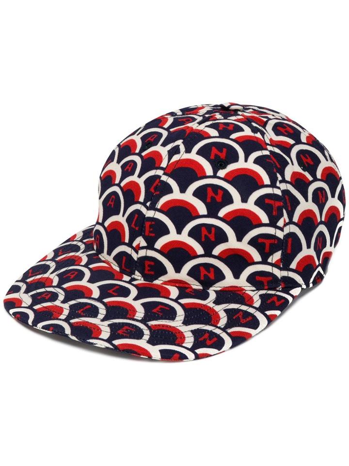 Valentino Scale Print Cap - Blue