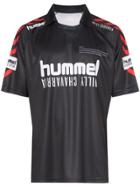 Willy Chavarria X Hml Logo Print Football Shirt - Black