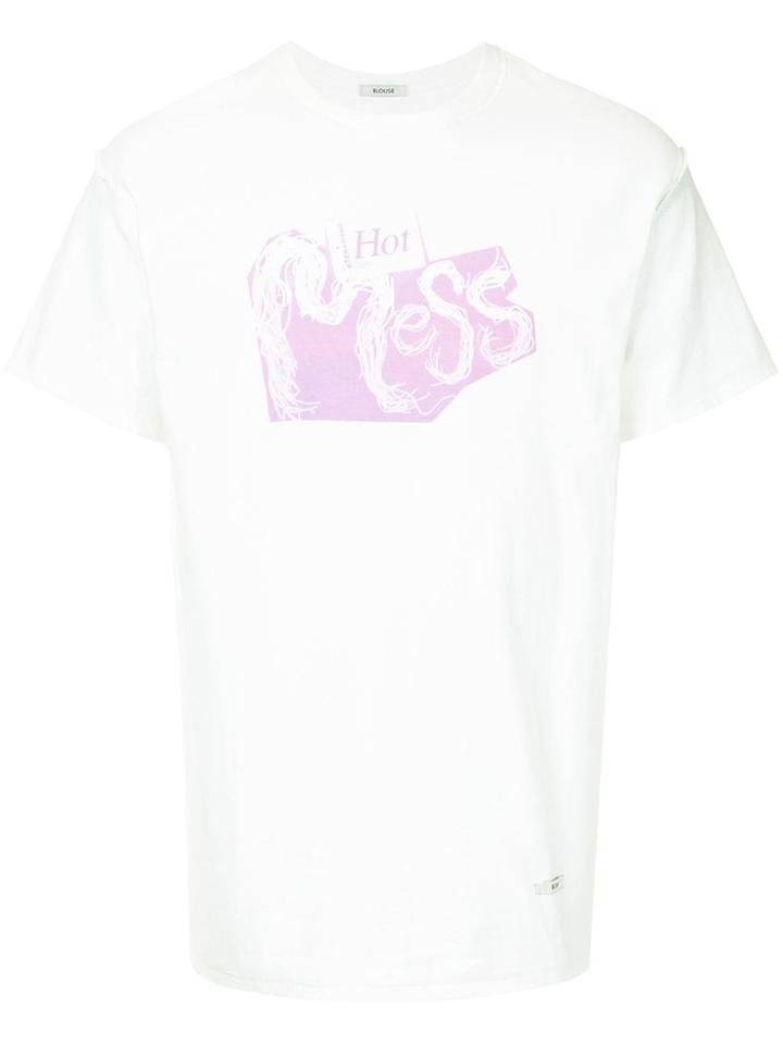Blouse Hot Mess Print T-shirt - White