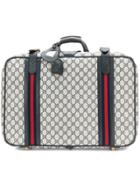 Gucci Vintage Gg Supreme Luggage Bag - Blue