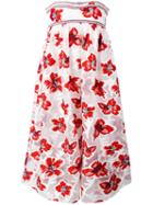 Tory Burch Floral Print Dress, Women's, Size: 4, White, Polyester/viscose