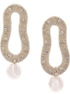 Lizzie Fortunato Jewels Escher Hand-woven Earrings - Silver
