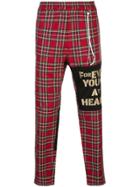 Mastermind Japan Tartan Trousers - Red
