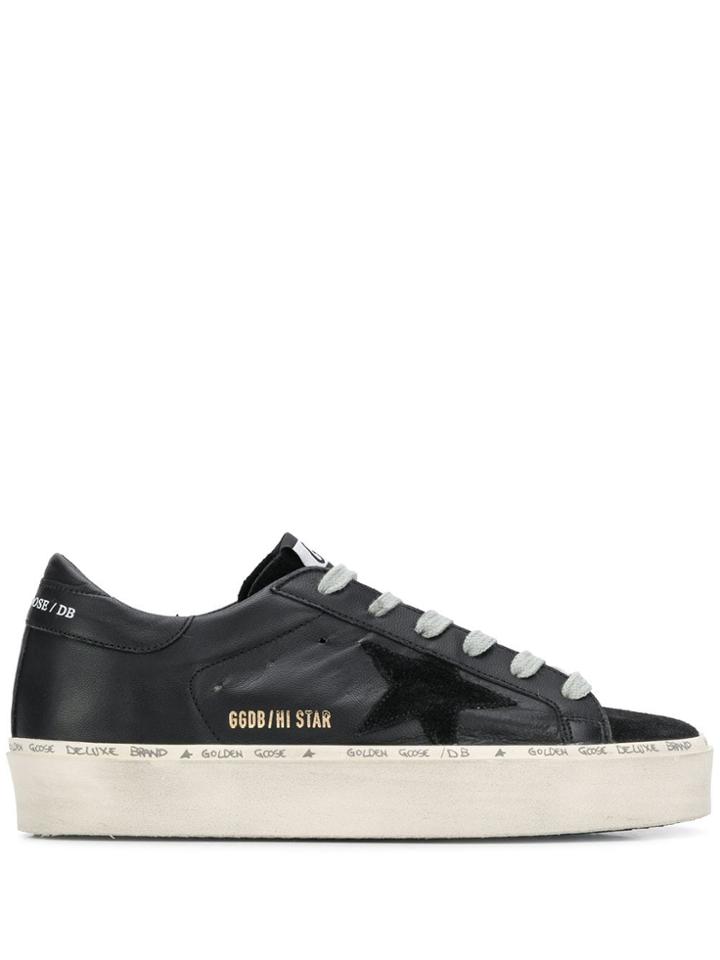 Golden Goose Lace Up Sneakers - Black