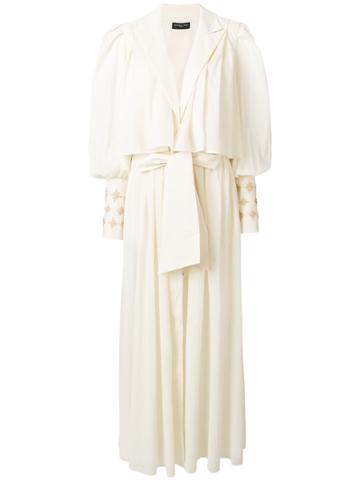 Alistair James Julia Embroidered Coat - Nude & Neutrals