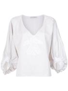 Martha Medeiros Striped Gil Blouse - White