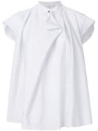 Lemaire Draped Mandarin Shirt - White