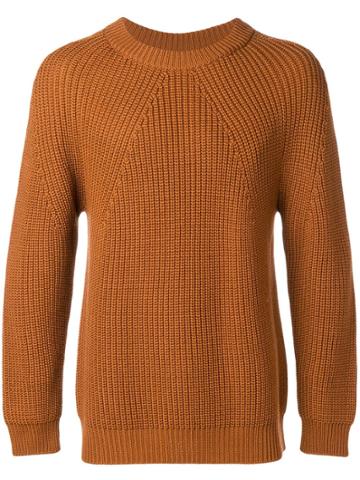 Batoner Ribbed Fisherman's Jumper - Brown