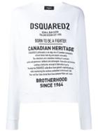 Dsquared2 Canadian Heritage Print Sweatshirt - White