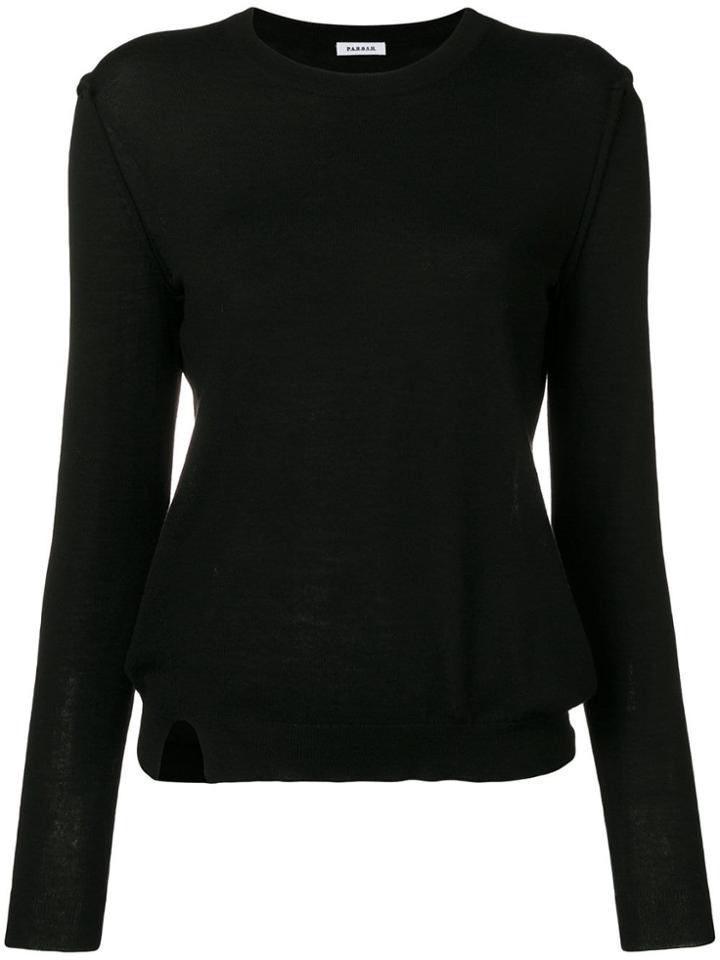 P.a.r.o.s.h. Side Slit Jumper - Black