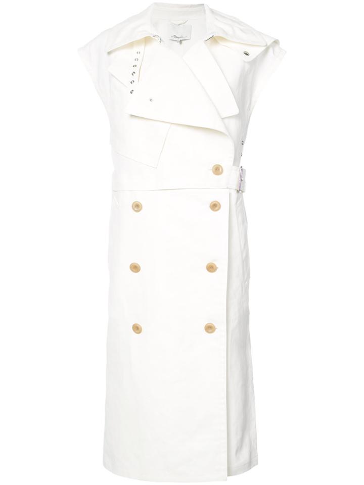3.1 Phillip Lim Long Belted Vest - White