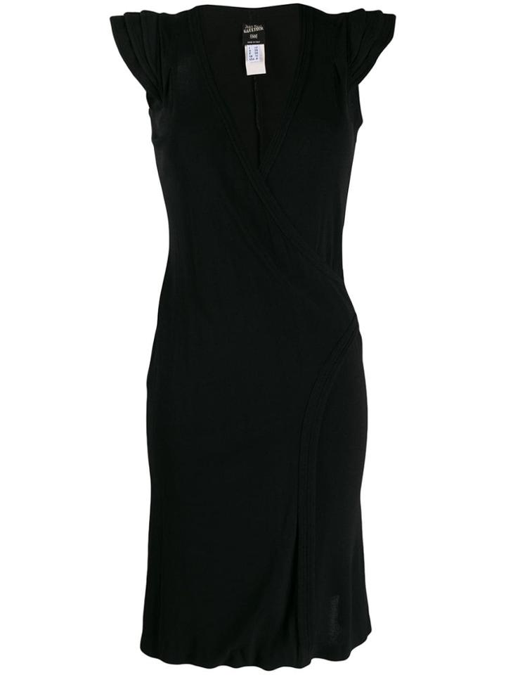 Jean Paul Gaultier Pre-owned 1990's V-neck Dress - Black