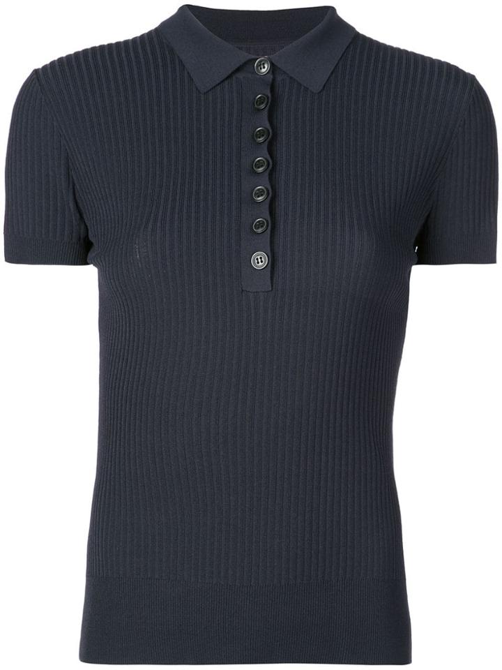 Jason Wu Short-sleeve Polo Top - Blue
