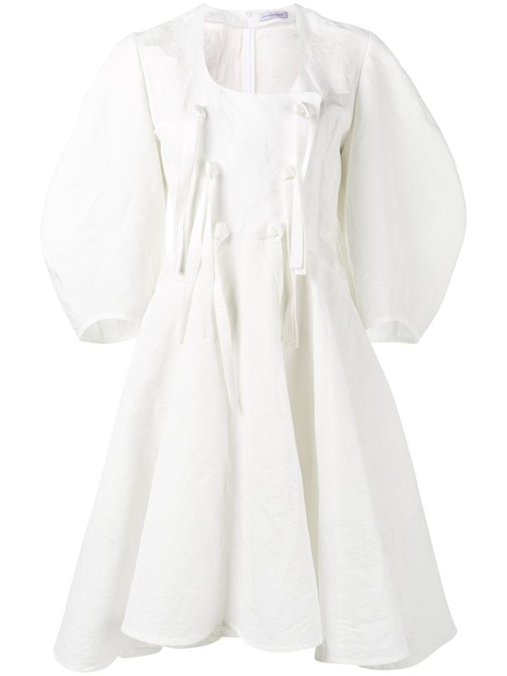 Jw Anderson Puff Sleeve Dress - White