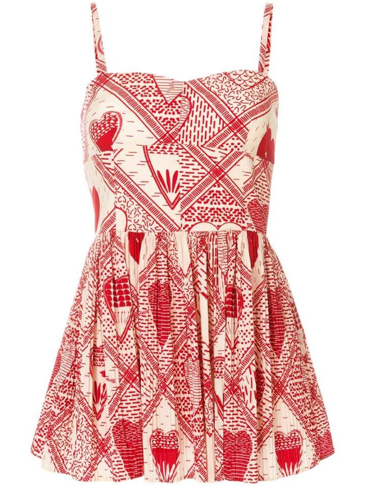 Red Valentino Printed Poplin Dress - Neutrals