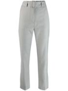 Fabiana Filippi Cropped Flared Trousers - Grey