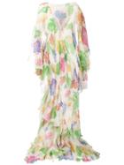 Etro Floral Draped Dress - Neutrals