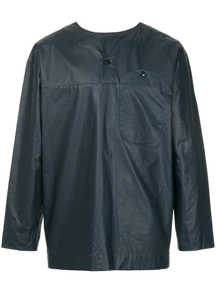 Phoebe English Waxed Shirt - Blue