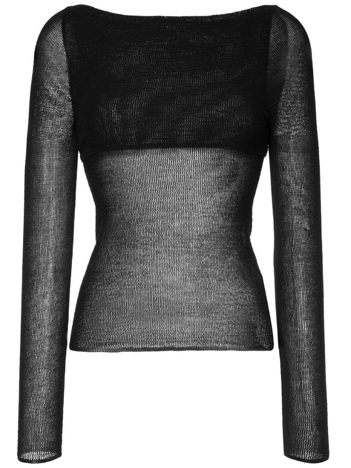 Dion Lee Crepe Knit Sweater - Black