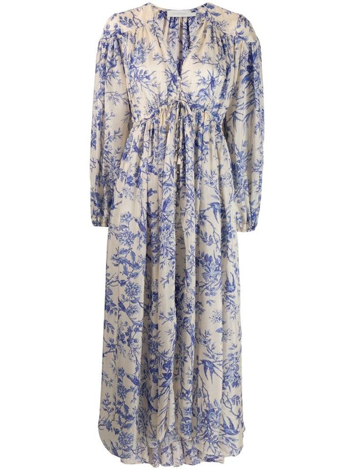 Zimmermann Verity Gathered Yoke Dress - White