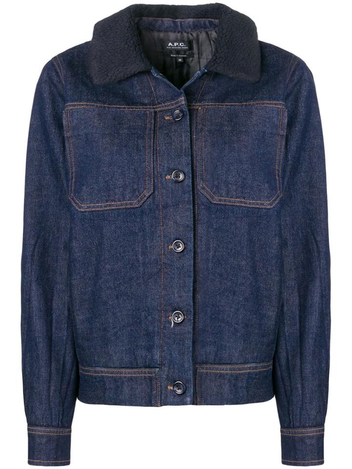 A.p.c. Buttoned Jacket - Blue