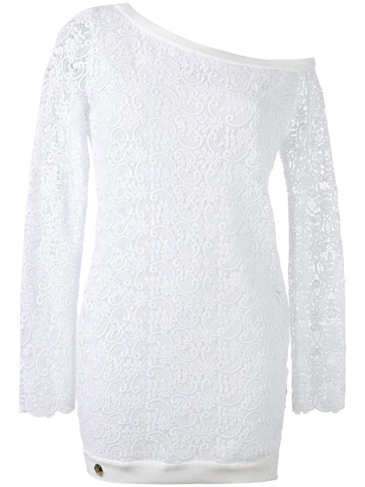 Philipp Plein One-shoulder Top - White