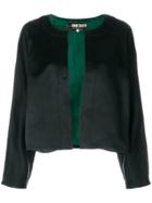 Fendi Vintage Collarless Cropped Jacket - Black