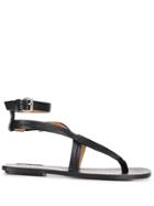 Isabel Marant Flat Strappy Sandals - Black