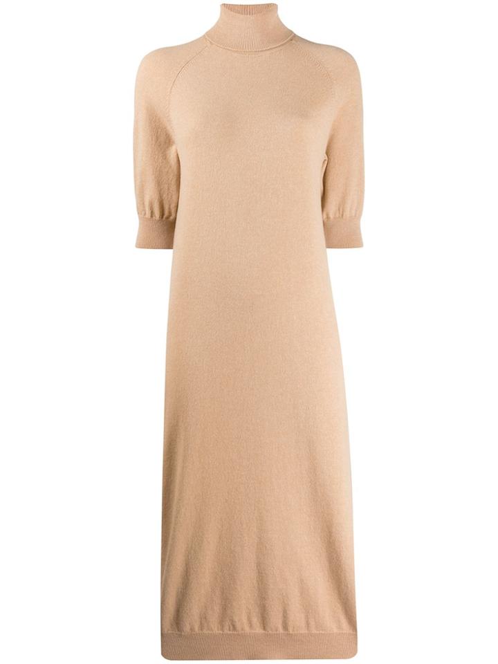 Mrz Turtle-neck Sweater Dress - Neutrals