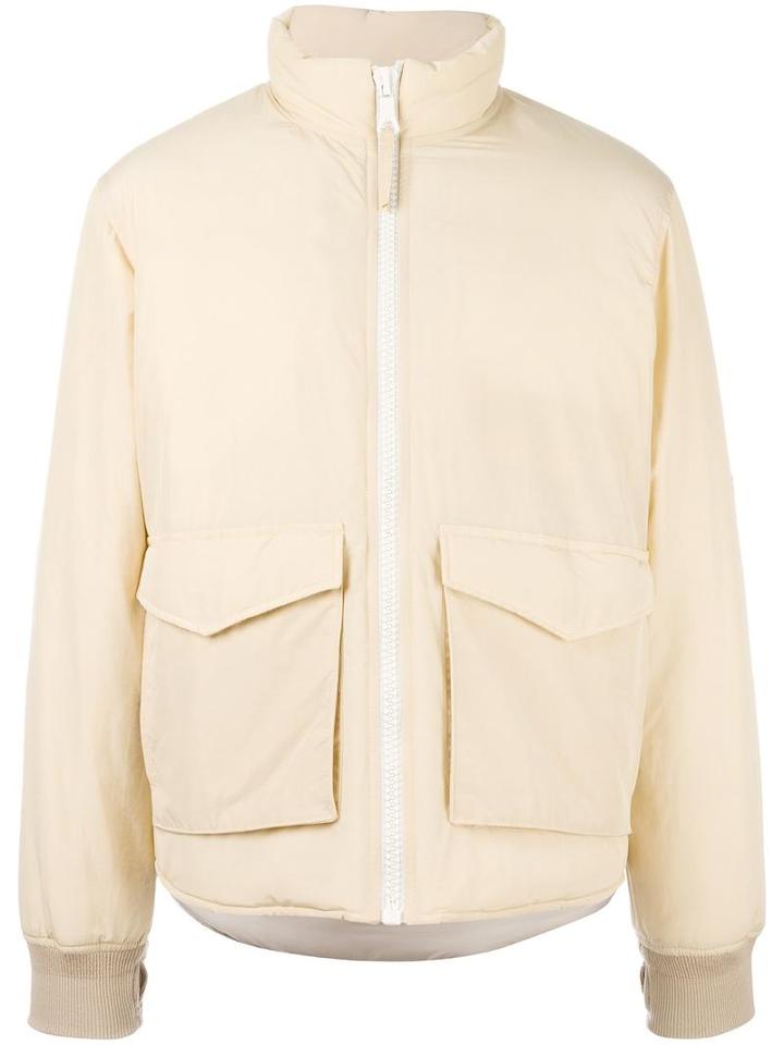 Our Legacy Puffed Funnel Jacket, Men's, Size: 48, Nude/neutrals, Cotton/polyamide