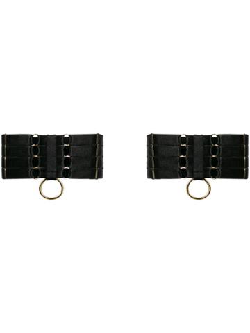 Bordelle Webbed Garters - Black