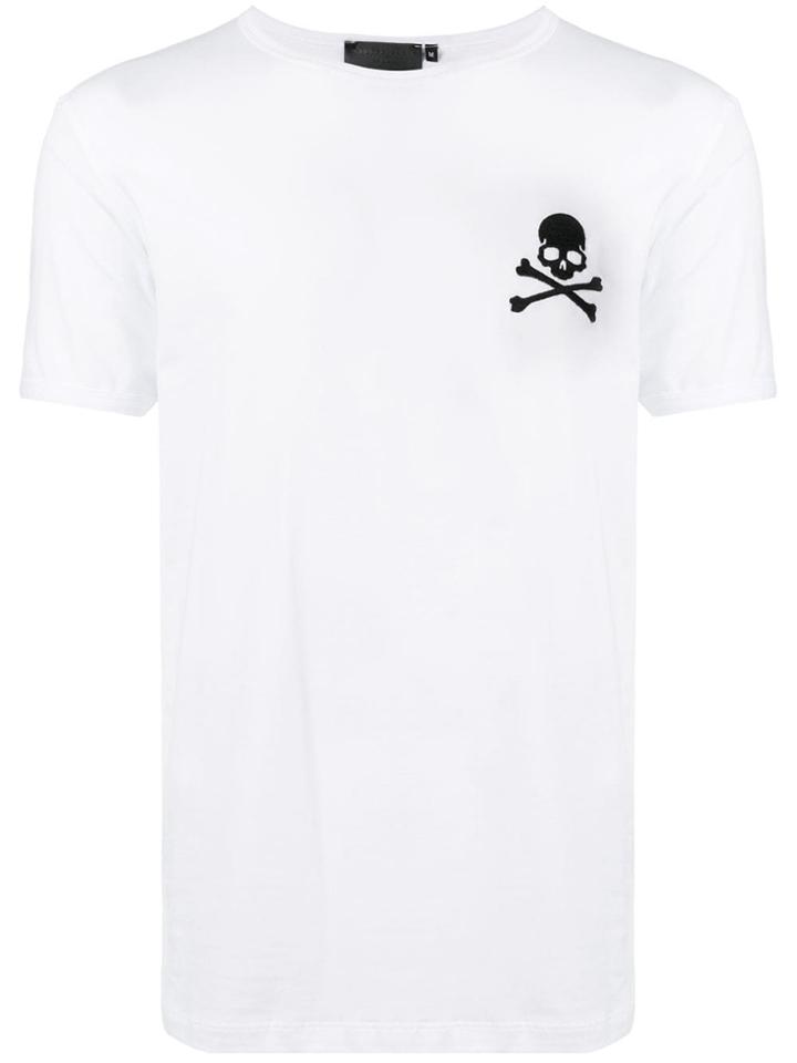 Philipp Plein Embroidered Skull T-shirt - White