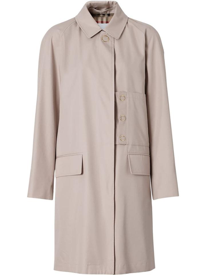 Burberry Cotton Gabardine Car Coat - Neutrals