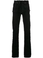 Unravel Project Skinny Buttoned Jeans - Black