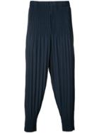 Homme Plissé Issey Miyake Long Baggy Trousers - Blue