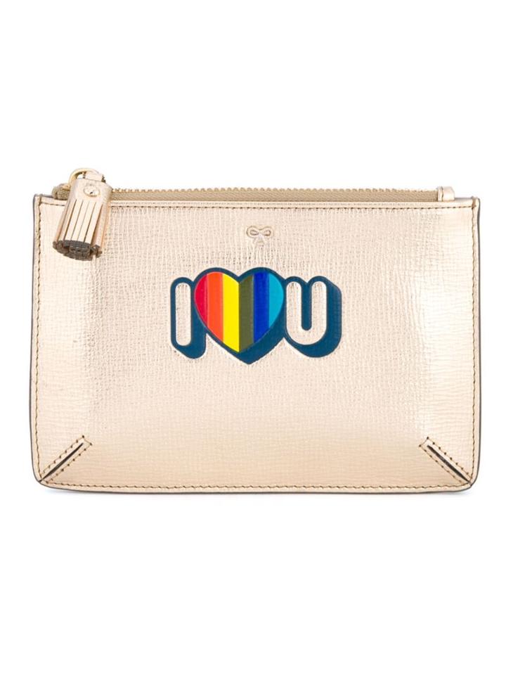 Anya Hindmarch I Love You Small Leather Loose Pocket