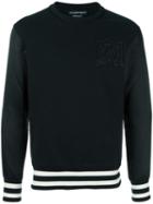 Alexander Mcqueen Logo Appliqué Sweatshirt, Men's, Size: Large, Black, Cotton