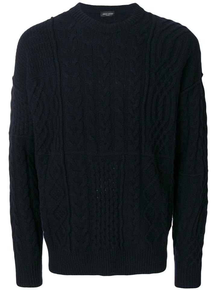 Roberto Collina Textured Knit Jumper - Blue